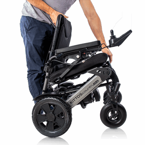 SILLA DE RUEDAS ELÉCTRICA PLEGABLE Kittos Country Plus - Imagen 12