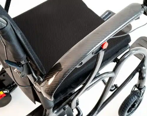 SILLA DE RUEDAS ELÉCTRICA PLEGABLE DE FIBRA DE CARBONO Max carbón - Imagen 5